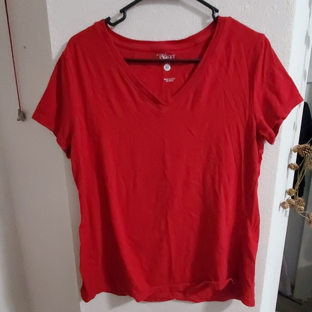 Indigo V-neck